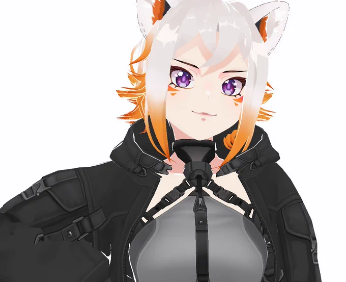 Tried making something with vroid for the first time, hair is pain 