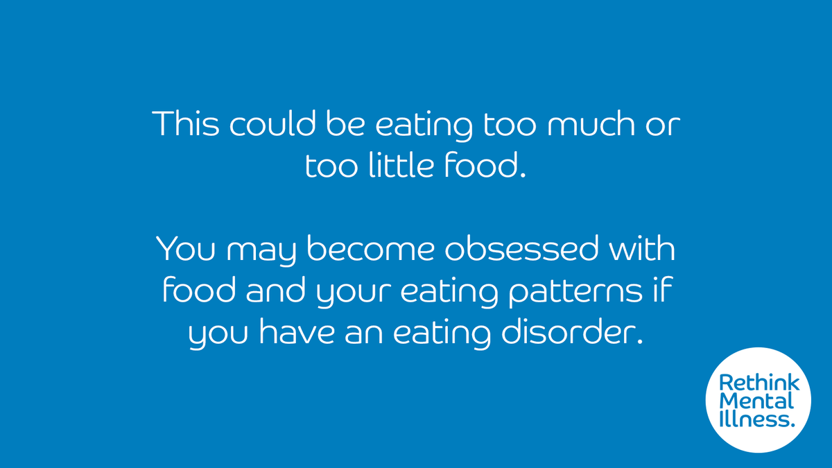 Rethink_'s tweet photo. 🗓️ It's #EDAW2023!

Hospital admissions for eating disorders are on the rise, yet the condition is still hugely stigmatised and misunderstood.

Share this post so people can get the facts. https://t.co/TzVFxh1VTJ