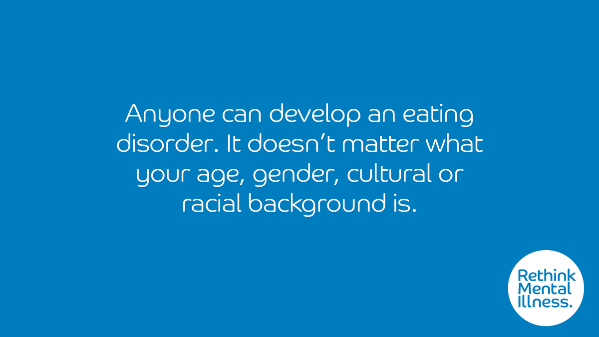 Rethink_'s tweet photo. 🗓️ It's #EDAW2023!

Hospital admissions for eating disorders are on the rise, yet the condition is still hugely stigmatised and misunderstood.

Share this post so people can get the facts. https://t.co/TzVFxh1VTJ