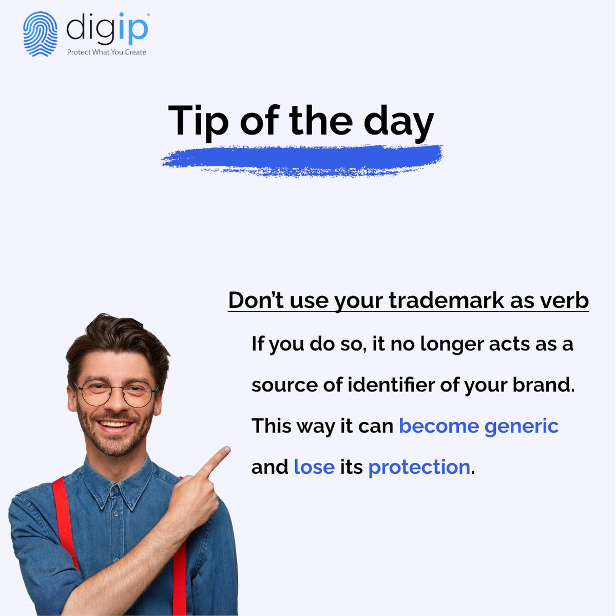digip_protects's tweet photo. Marks as trampoline, escalator, dry ice or videotape were originally legaly protected trademarks, but lost their protection due to genericization. Don't let that happen to  your brand too.

#trademark #tips #business https://t.co/vym6RhWUyi