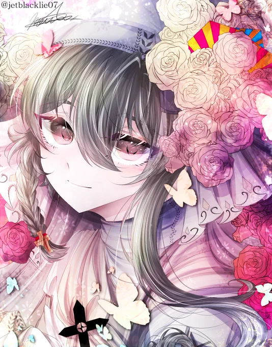 【花に祈る】#illustration 