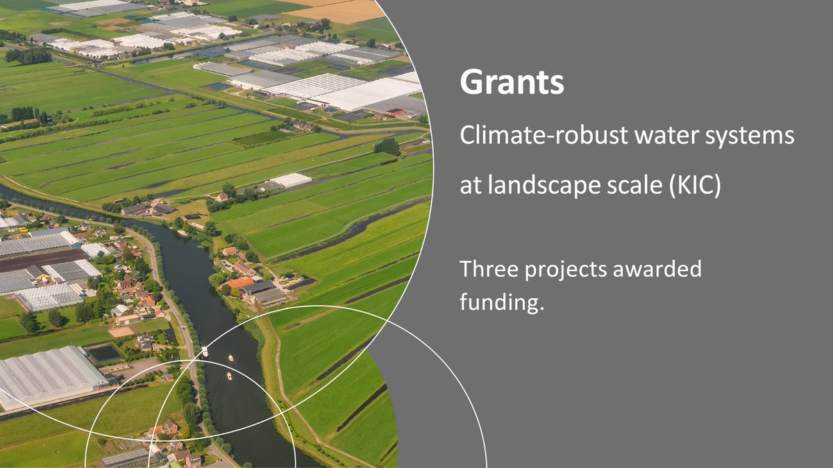 NWOFunding's tweet photo. #Granted #KIC-call Climate-robust water systems at landscape scale: 3 consortia will research redevelopment of Dutch water &amp; governance systems, adaptation strategies for the south-west delta, and making Dutch sandy landscapes resilient to climate change https://t.co/WcfQHP1hV7 https://t.co/wCVQ2b1QtM
