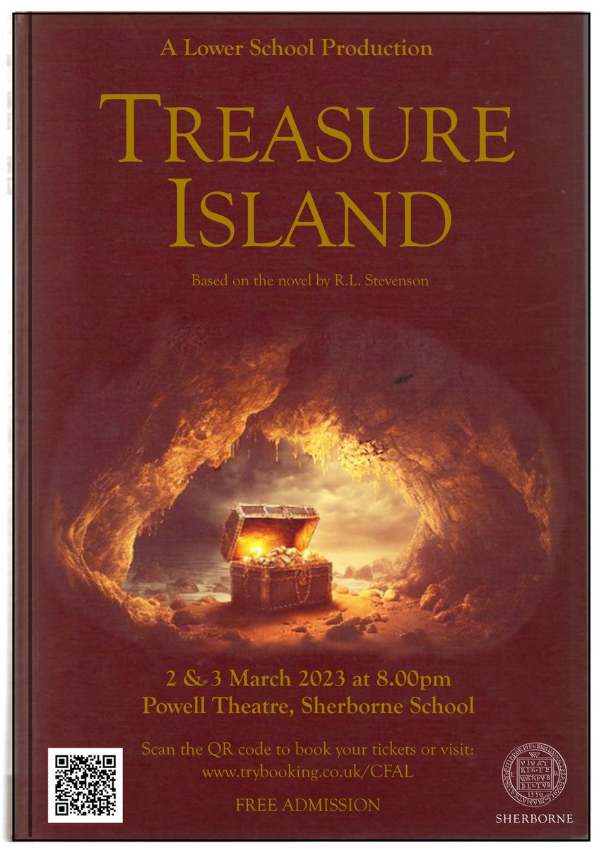 Sherborne Lower School presents Treasure Island based on the novel by Robert Louis Stevenson. Performances are at 8pm this Thursday and Friday in the Powell Theatre. To book tickets please click on the link - trybooking.co.uk/CFAL