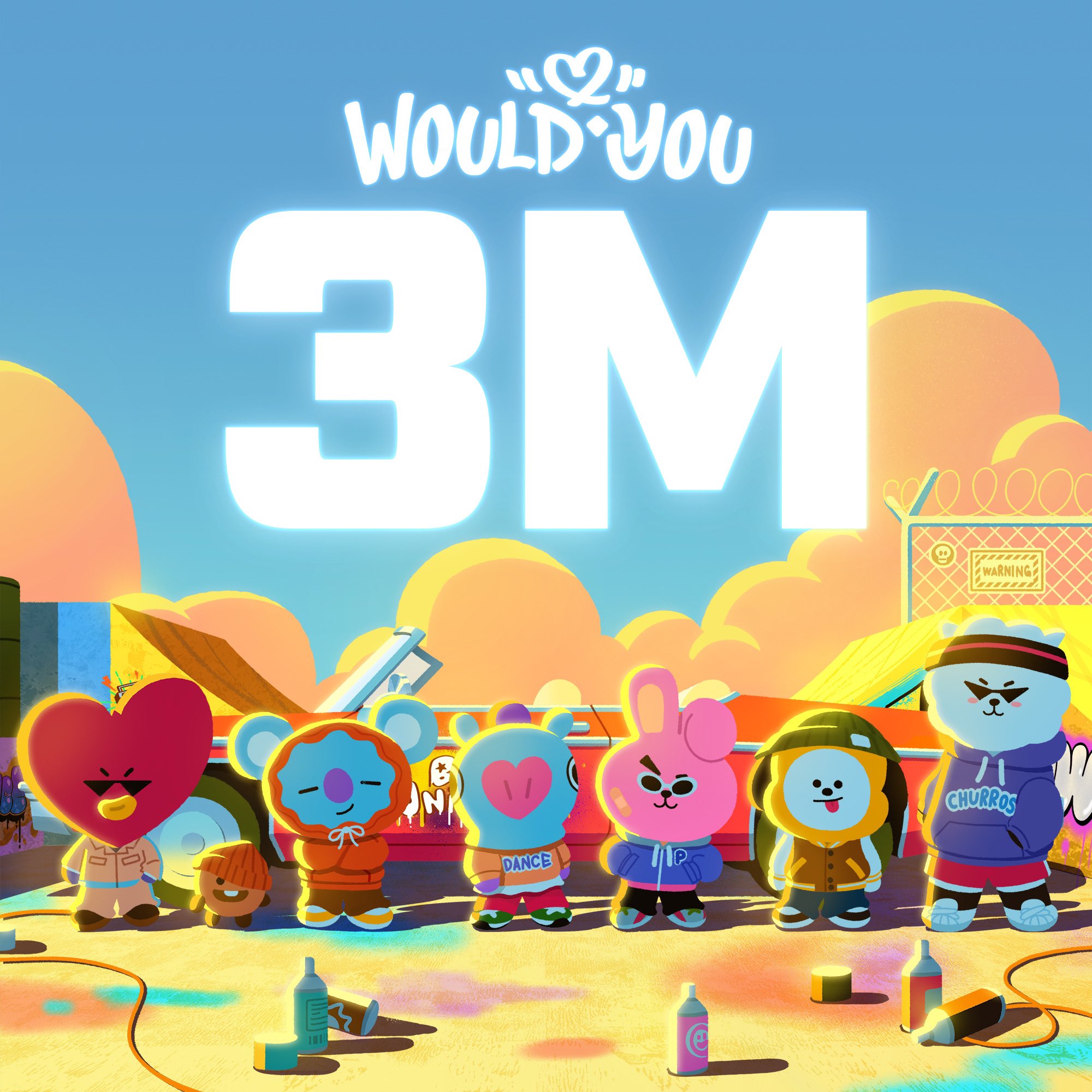 BT21 on Twitter: "’Would You’ M/V hits 3 MILLION views on YouTube💥 ...
