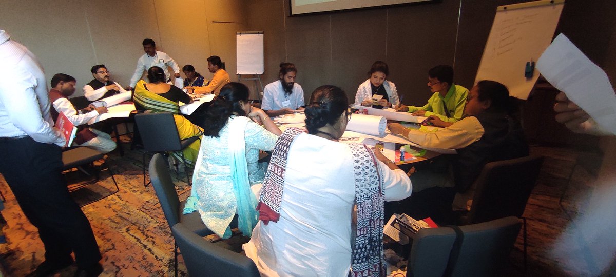 RebuildFund's tweet photo. Our partners engrossed in showcasing their work with creativity, passion and zeal. The energy in the room is palpable.
#PartnerWorkshop #RebuildIndiaFund https://t.co/ZPPKbTrzeQ