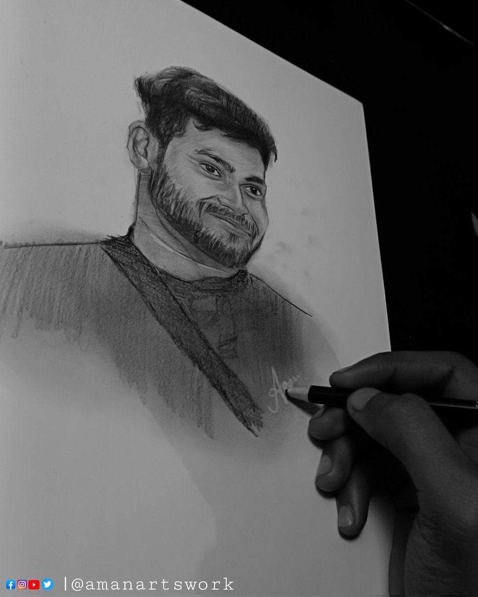 Amanartswork's tweet photo. Drawing of @ShivThakare9 #ShivThakare𓃵𓃵 #ShivThahare #BiggBoss16 #art #ArtistOnTwitter #artist #realistic https://t.co/SSftCSmgy3