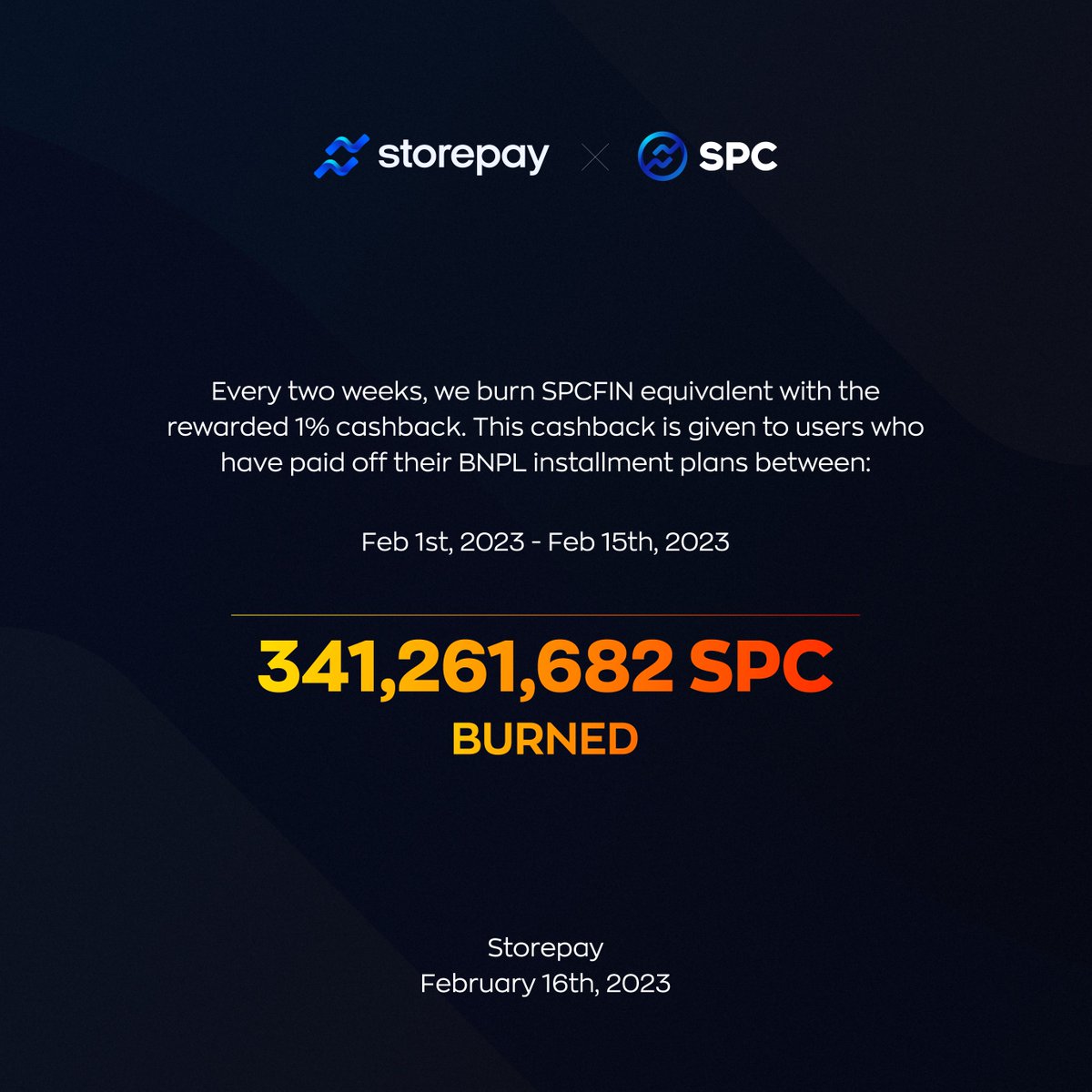 Storepay tweet media