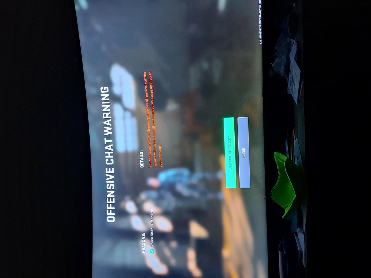 ghostreaper87's tweet photo. Love how i get on to play and i get these when i dont talk to no one but my wife in a private chat party and how is my name offensive when its reaper-87 @Activision https://t.co/HkWceN7bYm