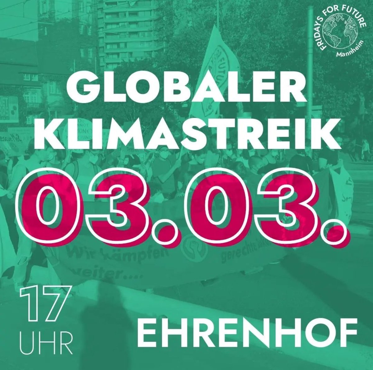 Kommenden Freitag ist globaler Klimastreik! Gemeinsam sind wir laut und fordern das Ende des fossilen Wahnsinns.

#FridaysForFuture #Klimastreik