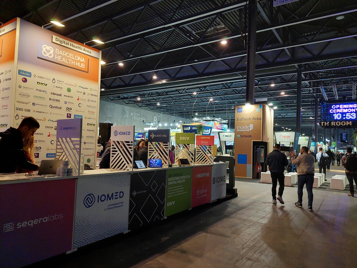 HospitalSantPau's tweet photo. We're at the #digitalhealth area of the @4YFN_MWC with @BCNHealthHub. Visit us today and tomorrow!

➕ From #SantPau we're committed to the transfer of technology to clinical settings, that's why we've created the Center for Clinical Validation of Digital Health Solutions. #4YFN https://t.co/GmSBLKtI96