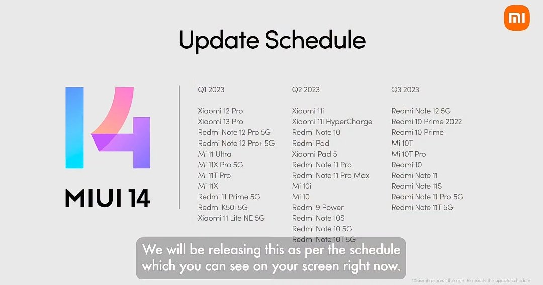 TechnoAnkit1's tweet photo. MIUI 14 (Indian Version) Rollout Schedule &amp; Features ⬇️

https://t.co/qQSjcuOIAn https://t.co/DCl6b3AscF