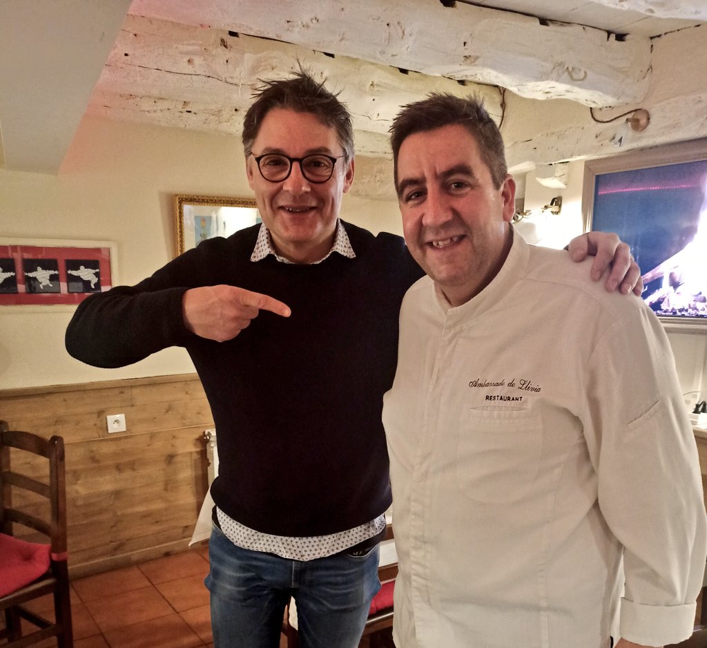 Este fin de semana ha sido de "Oriols" 🤣, Oriol Castro y Oriol Balaguer nos han visitado en <a href="/AmbassadeLlivia/">Ambassade de Llívia</a> 
Gracias.