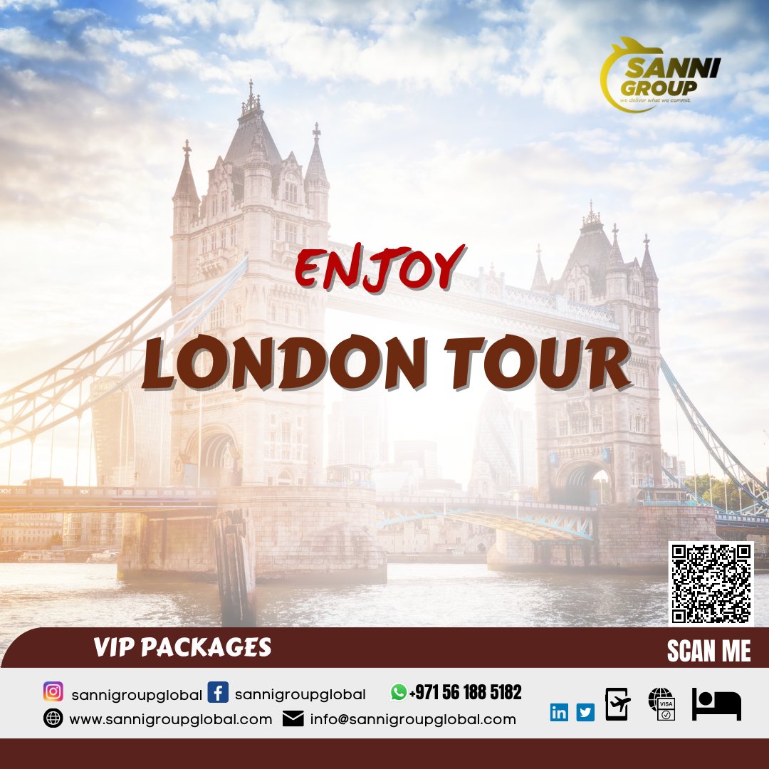 London Tour Packages

Call us : +971 56 188 5182
Mail at : info@sannigroupglobal.com
Visit us : sannigroupglobal.com

#londonvibes #london_city_photo #visitlondon #londoncitylife #london_enthusiast #londonstreets #londoncityworld #londoncity #londonlover #travellondon