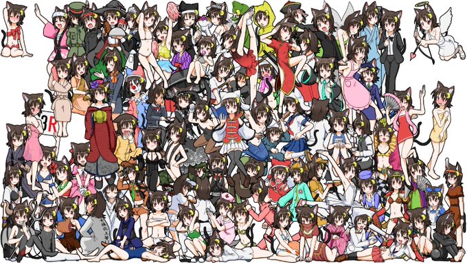 ここに91人の三日月ネコがおるじゃろ?
も、もうだいぶパンパンなんじゃが‥
残り 入るのかコレ? 