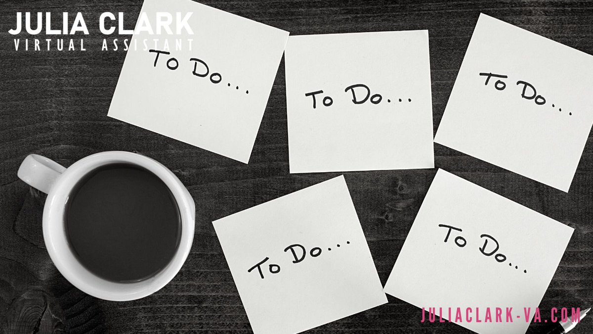 Do you have an ever-growing to-do list? Items that keep dropping down the page because you just don’t have the time?

If so, get in touch – julia@juliaclark-va.com

#juliaclark #juliaclarkvirtualassistant #virtualsupport #onlineassistant #adhocservices #payasyougo #todolist