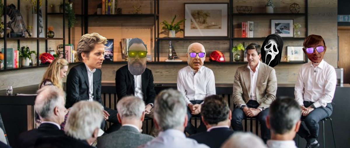 alert_redshirt's tweet photo. The Mercedes AMG Petronas F1 various Team members met with sponsors to present the bull case for our organisation in 2023. #MercedesAMGF1 #Formula1GP https://t.co/GLlCe33eCH