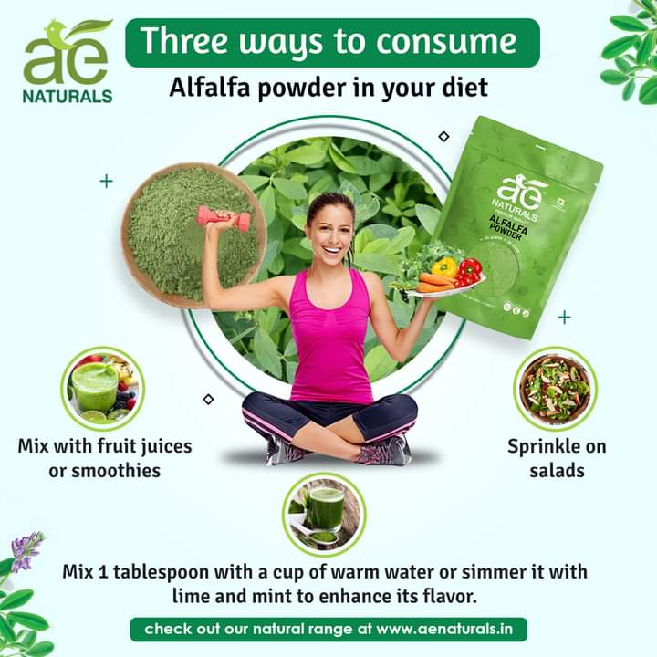 Skins_cience's tweet image. Find out the three ways to consume Alfalfa powder in your diet.
@aenaturalsoffcl
.
Visit aenaturals.in 
💚✨️
#AeNaturals #Alfalfapowder #superfood #health #healthcare #diet #healthyliving #food #energybooster #explore #viralpage #viralpost #trending #takecare #toxic