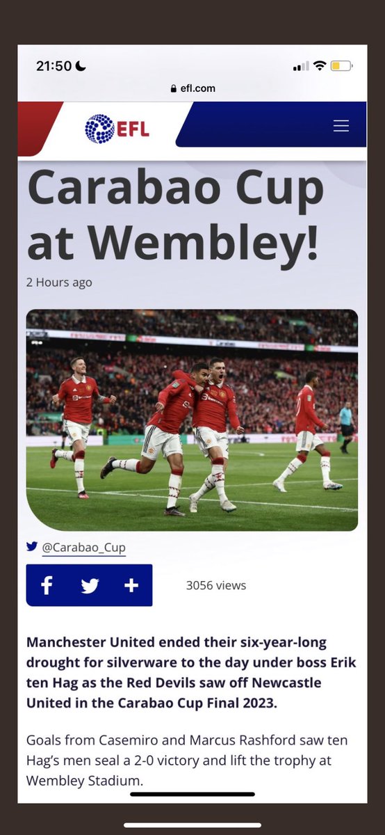 Rooooozay's tweet photo. @WinamaxSport Bonjour,
Il faut régulariser le but de Marcus Rashford. La seule et unique information officielle  communiquée par la EFL était correcte. Tout le reste n’est qu’interprétation de votre part basée sur des sites statistiques douteux.@matthieuescande @WinamaxSport https://t.co/JD5iVbm3Ny