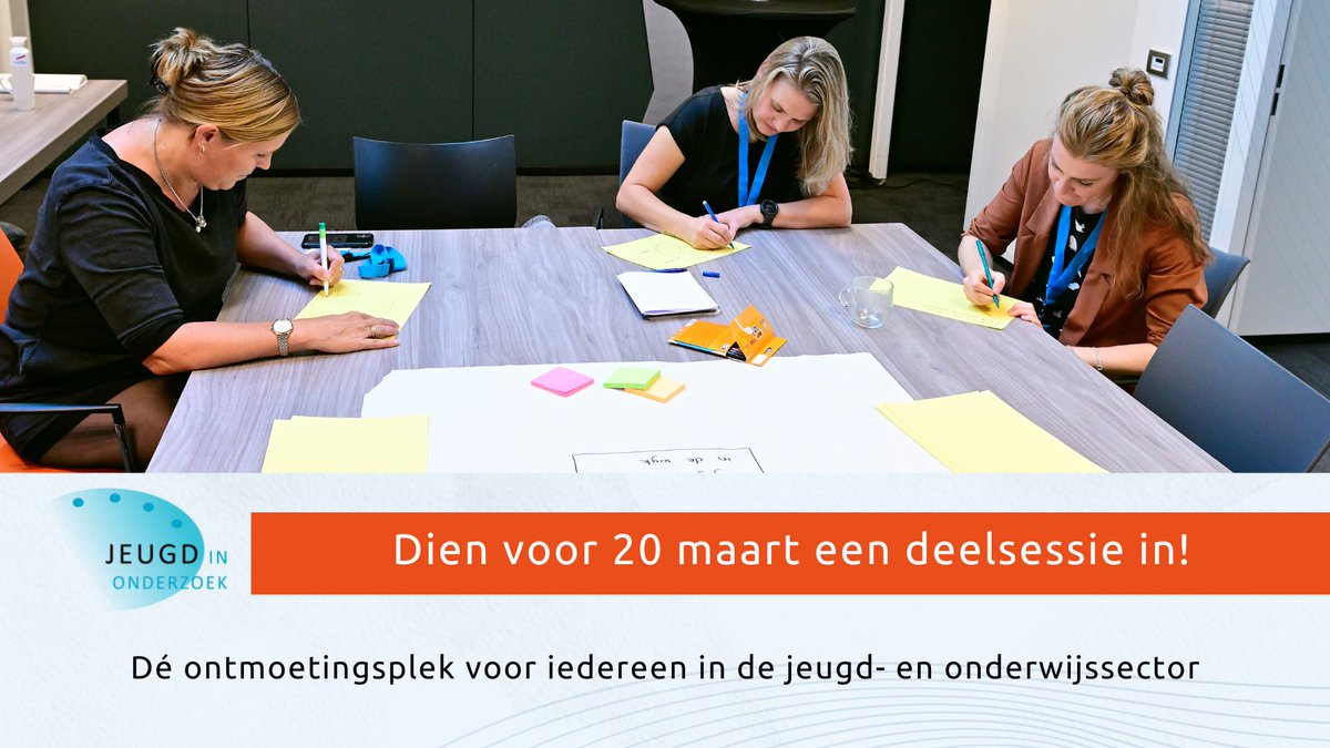 Je hebt nog 3 weken de tijd om je sessie in te dienen voor Jeugd in Onderzoek. [TIP!] Heb je inspiratie nodig voor een actieve werkvorm voor je workshop? Check dan werkvormen.info. Een goede werkvorm verhoogt je kans op een plek in het programma 👉 jeugdinonderzoek.nl