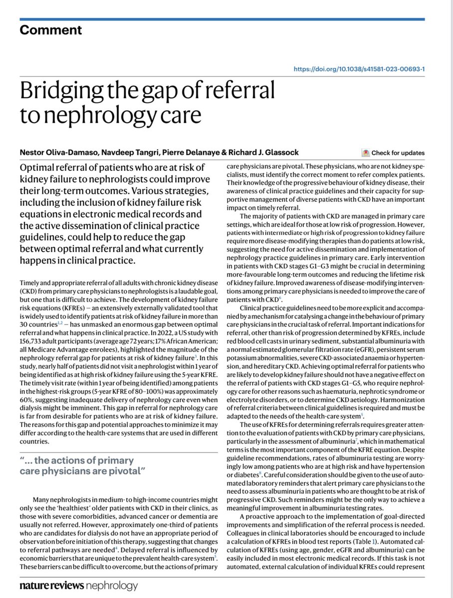 edgarvlermamd's tweet photo. On using KFRE 📱 to guide when to consult Nephrology ca. 2023 from @NatRevNeph @NavTangri @GlassockJ @PStoneOftheYear #Nephpearls

👉🏼 📱 https://t.co/oY086uwfY9

👉🏼 https://t.co/BY3GVj5zYR https://t.co/AJYHzHTG30