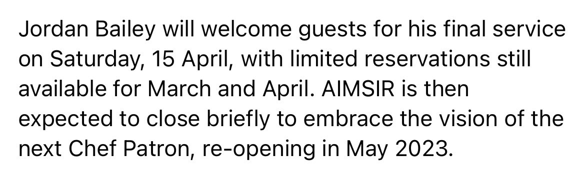 New Chapter for AIMSIR Restaurant at Cliff at Lyons Estate
 
As part of its latest phase of investment, the two MICHELIN-starred AIMSIR Restaurant at Cliff at Lyons Hotel has begun recruitment for a new Chef Patron to spearhead the next phase of its development. <a href="/Aimsir_Rest/">A I M S I R</a>