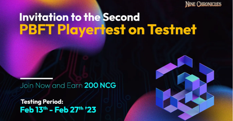 NineChronicles's tweet photo. 📝 #NineChronicles PBFT Testnet Survey

Thanks to all who joined our 2nd PBFT Playtest!🎮
We're rewarding 200 $NCG to players with a constant play record and provide detailed feedback!

⏰Survey Duration: 02/27 ~ 03/06 01:00 UTC
👇Fill out the Survey Now👇