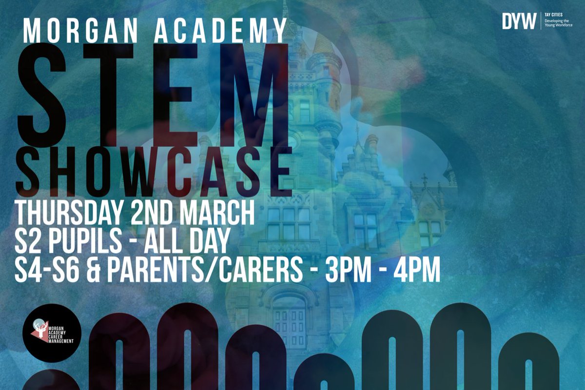 morganacademy1's tweet image. We are so excited about our🧬STEM Showcase🧬on Thursday!

📢S2's will be involved all day, giving them inspiration and ideas about our course pathways and future careers.

📢The event then opens up to Seniors and families between 3pm and 4pm.

@MorganAcPhysics @MABioDept