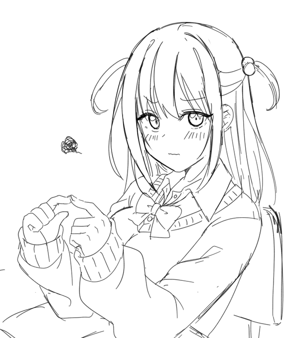 今月仕事以外で絵描けてなかったからリハビリラクガキ 