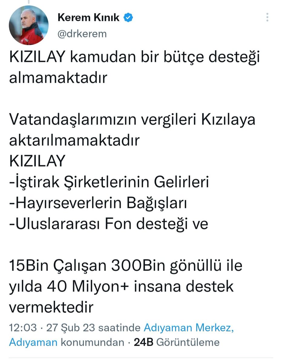 ismailari_'s tweet photo. Kerem Kınık yine yalan söylüyor

Sağlık Bakanlığı her yıl Kızılay'a milyonlarca lira aktarıyor. Hepsi bakanlığın mali tabloları ile raporlarında mevcut. Örneğin 2019'da yaklaşık 18 milyon TL aktarılmış. Yani kamudan destek alıyorlar, vergilerimiz aktarılıyor. Hiç utanmıyor hiç❗️ https://t.co/vADlfvsP8M