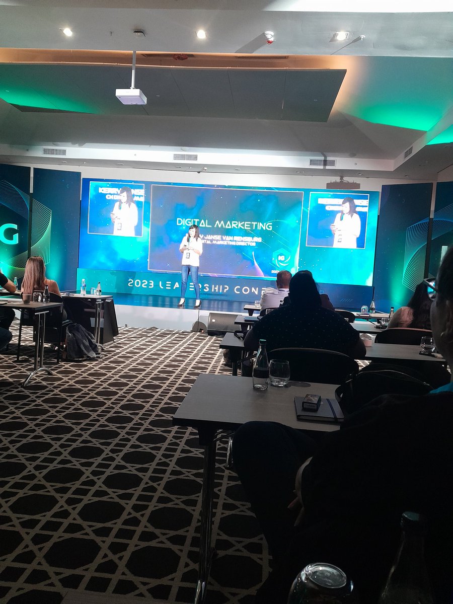 On stage: Digital Marketing Director, taking us through the acceleration of digital growth in the <a href="/ignitiongroupsa/">Ignition Group</a> business #IGInfinitePossibilities