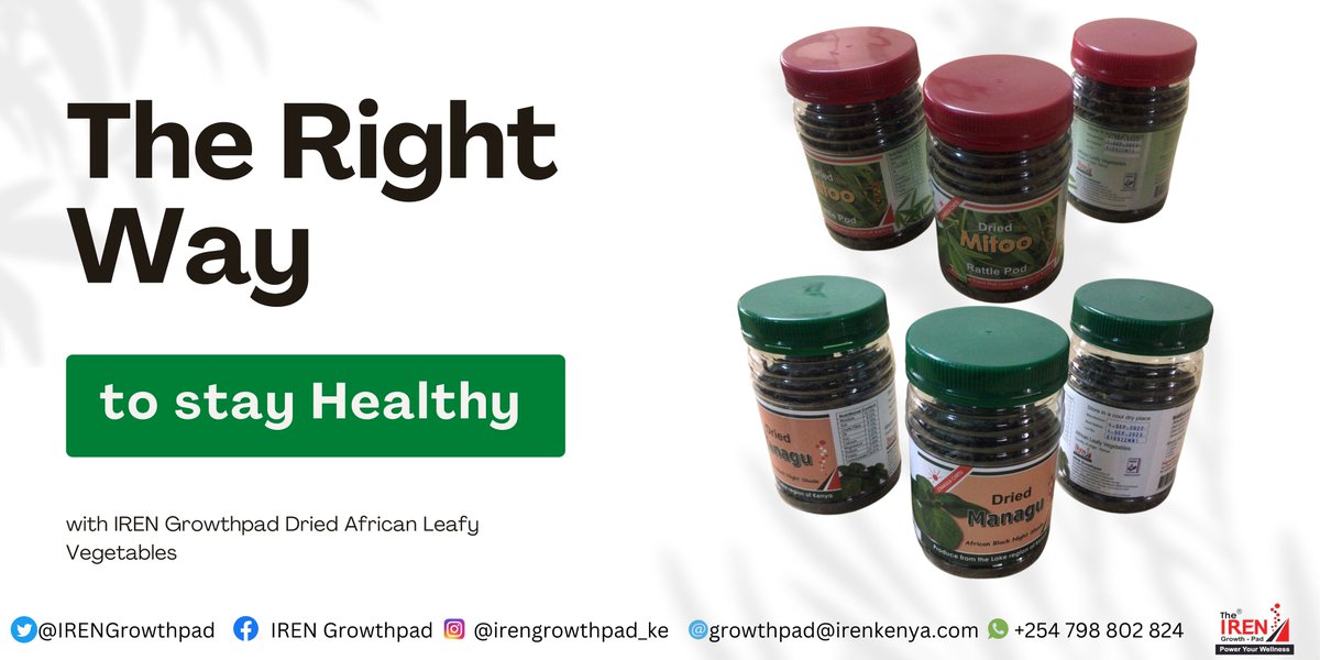 Enrich your week the Right Way!  Happy healthy week ahead!
#African #LeafyVegetables #NutritionWeek #FoodSecurity