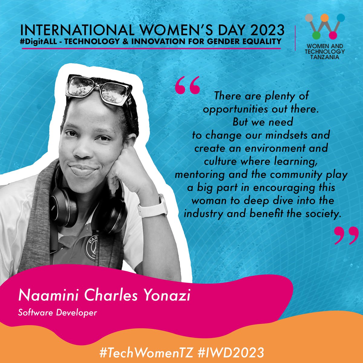 Counting down to International Women's Day 2023, where we celebrate the theme of #DigitALL Innovation &amp; Technology for Gender Equality. 

Join us in spotlighting Women In/And Technology from our database as we prepare for our Conference on 7th March at JNICC.

 #TechWomenTZ
