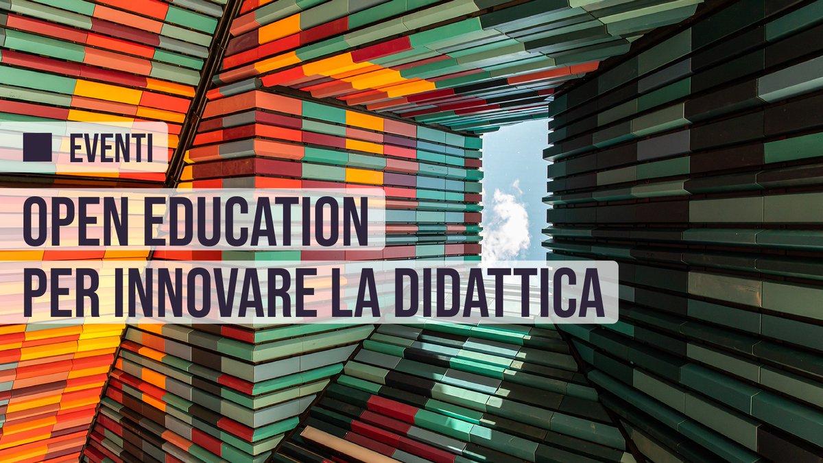 💡Inizia la serie di webinar su “Open Education per innovare la didattica”, con la collaborazione di Open Education Italia  e #CreativeCommonsChapterITA. 
💻 Dove: Online con Microsoft Teams
📆 Quando: i primi 4 giovedì di Marzo (11:00-13:00)
Iscrizioni forms.office.com/e/77U3H2AeF1