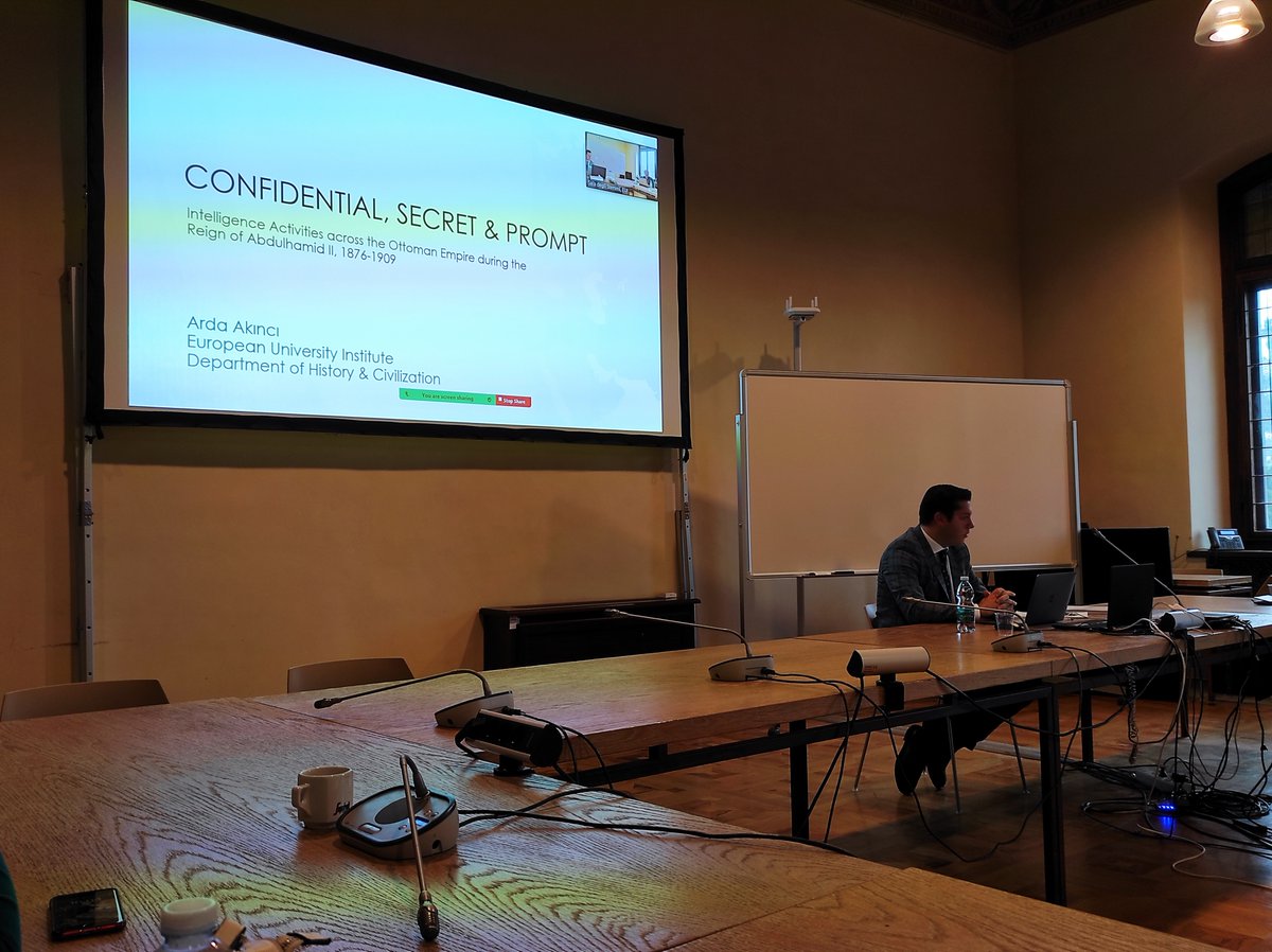 ardakinci's tweet photo. I'm obliged to share more news for those who supported me. I defended my PhD last week @EUI_History. Was an emotional day, after 5+ years working on my project "Confidential, Secret &amp; Prompt: Intel Activities across the Ottoman Empire during the Reign of Abdulhamid II, 1876-1909" https://t.co/6s2rOW9A9I