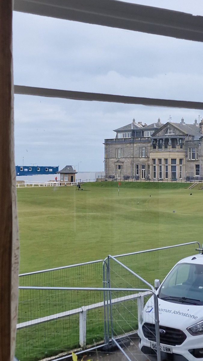 View this morning for breakfast.
18th hole St. Andrews, #homeofgolf #bucketlist