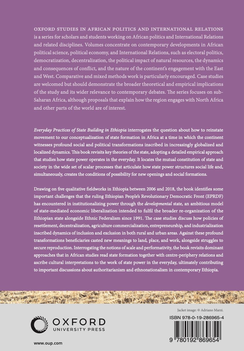 Very excited to present my book #EverydayPractices of #StateBuilding in #Ethiopia today at <a href="/SAISHopkins/">Johns Hopkins SAIS</a> in Bologna (from 5.15pm, Room 301). Join if you are around and thanks to <a href="/giulia_mascagni/">Giulia Mascagni</a> for organizing!