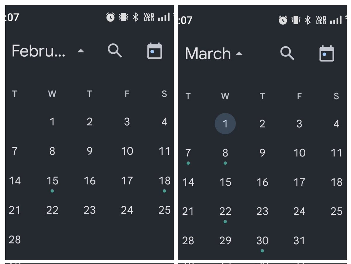 MirchiManisha09's tweet photo. Waah Same dates Same days 
Feb&amp;March same wow @mirchiplus
#Indian #Calendar #SHOCKING #2023 https://t.co/IRixjNLAH6