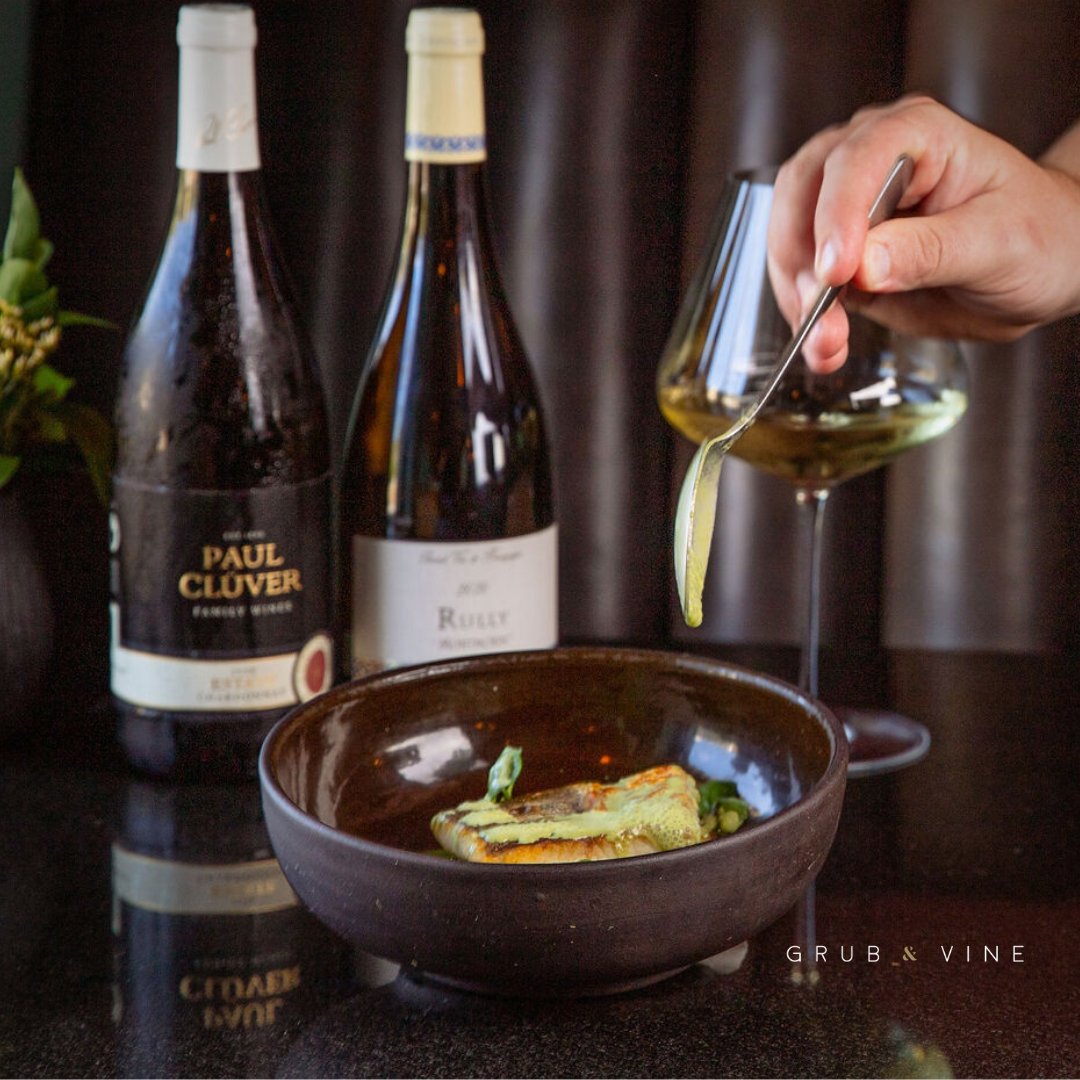 MENU DU JOUR 

Pan Roasted Linefish, Asparagus, Mussels, Baby Shrimp, Summer Veg Velouté
Choose between Canapés &amp; 2 Courses for R450 or Canapés &amp; 3 Courses for R650. 

We're open from Monday to Saturday. 

Book via the link &gt; grubandvine.co.za/welcome/