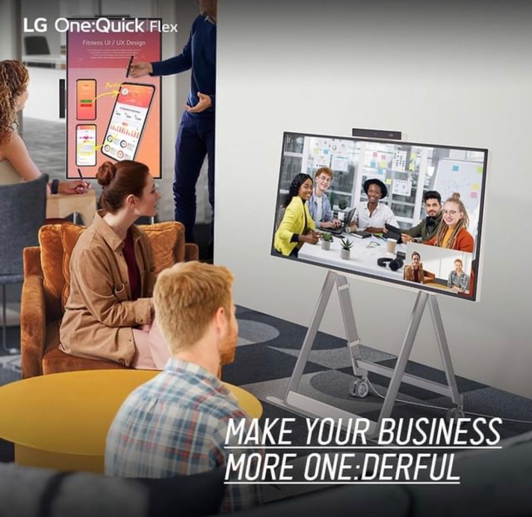 LGGulf's tweet image. Make your Business more One:derful
LG One:Quick Flex

Learn more: lge.ai/60153QSIR

#LGOneQuick #LGOneQuickFlex #AllinOne #VideoConference #OnederfulLife #43HT3WJ #OnelineMeeintg #VirtualMeeting #MoveableDisplay #VerticalDisplay #LGInformationDisplay #LGBusinessSolutions