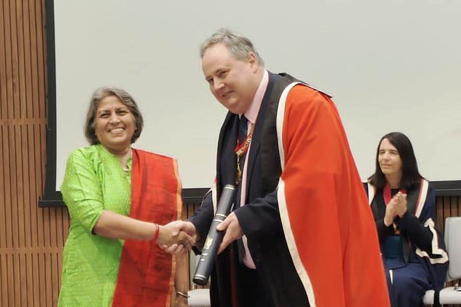 Congratulations to Dr. Geeta Vemuganti, Dean-School of Medical Sciences at @HydUniv for being accepted as a Fellow of the prestigious Royal College of Pathologists.

@RCPath @lvprasadeye @MoHFW_INDIA @moayush @AyushmanNHA @thePHFI @ICEH_LSHTM