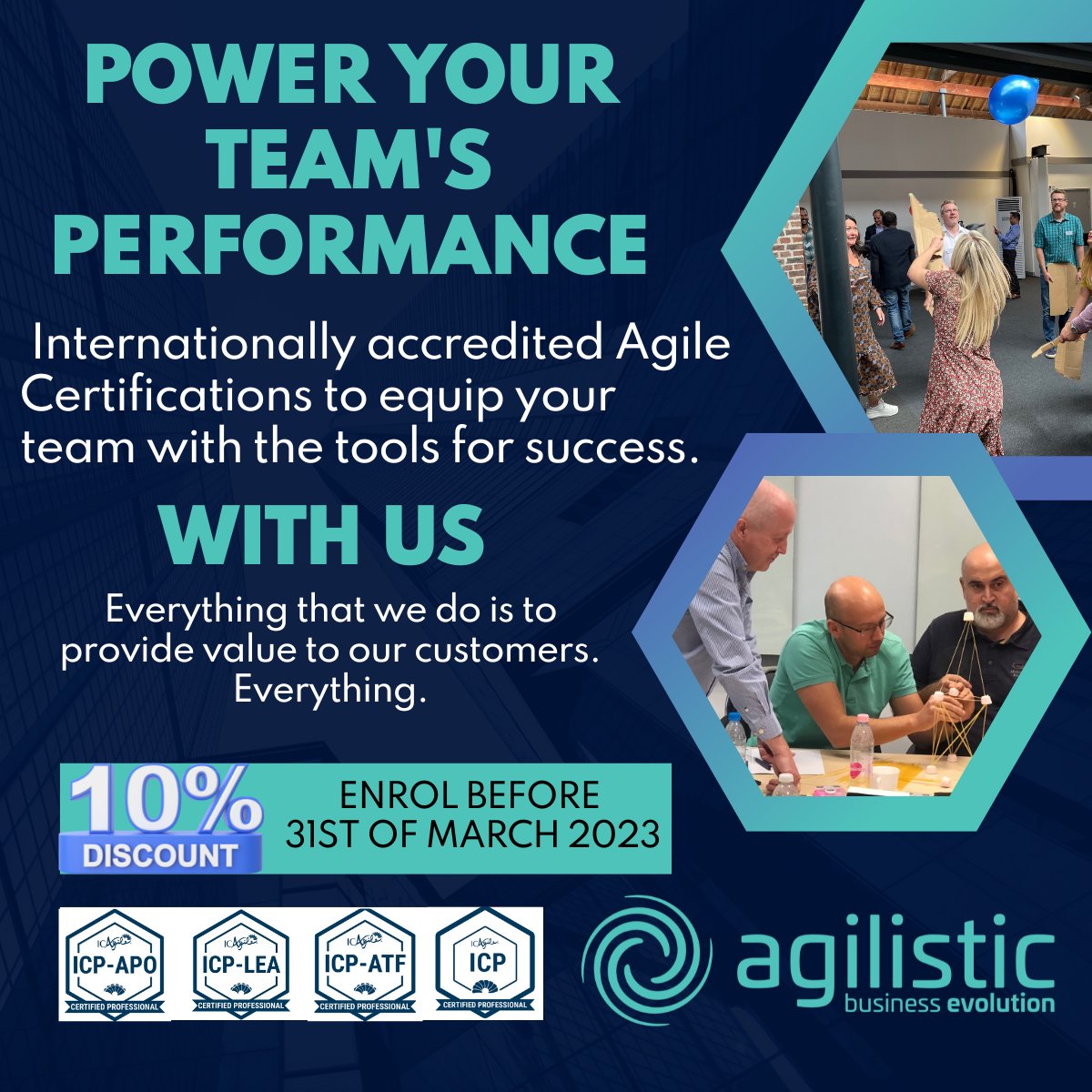 agilistic's tweet image. Boost your career and your team's delivery, enrol in Agilistic's ICAgile Certification Training and get 10% off any course. Offer ends on 1st April. #agileteamdevelopment #agiletraining #agilecertification agilistic.co.uk/agilistic-acad…
