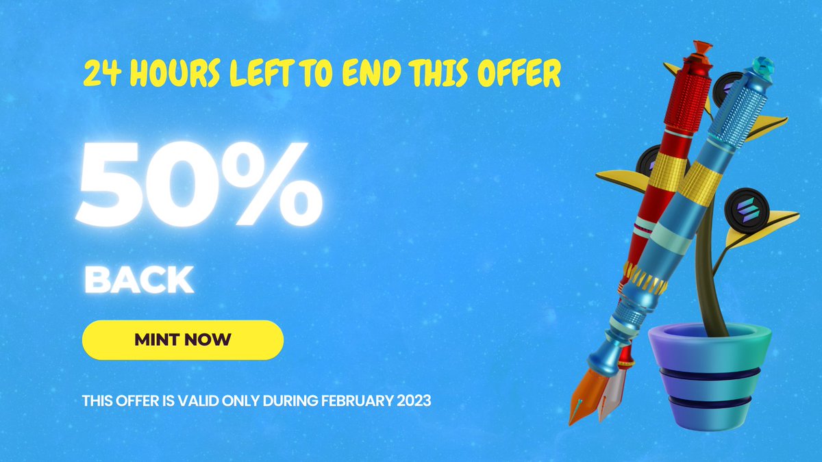 There are 24 hours left to end this offer. 

Mint now: mint.blockfy.org

#NFT  #NFTCommuinity #NFTCommuinity