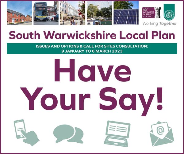 The countdown has started!

Today marks the final week of the consultation. The deadline for comments is Monday 6 March 2023. Don’t miss out on having your say!

southwarwickshire.org.uk/swlp/issuesand…
