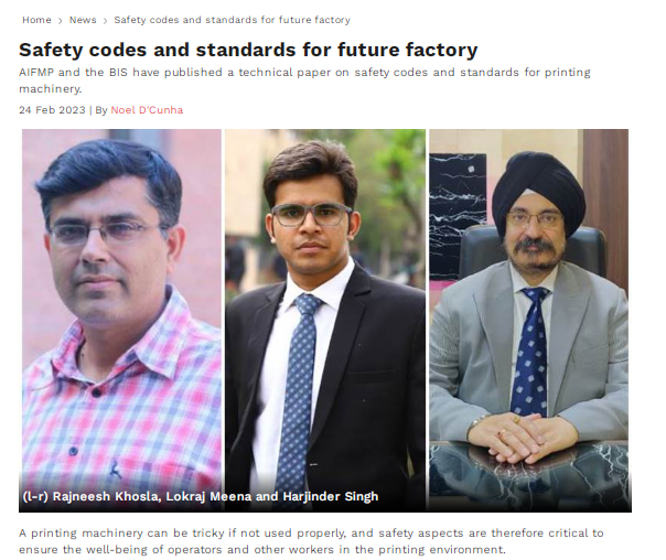 IndustriesSima's tweet photo. Safety codes and standards for future factory
AIFMP and the BIS have published a technical paper on safety codes and standards for printing machinery.
https://t.co/GRoffMwp7Z https://t.co/smVgNxCCew