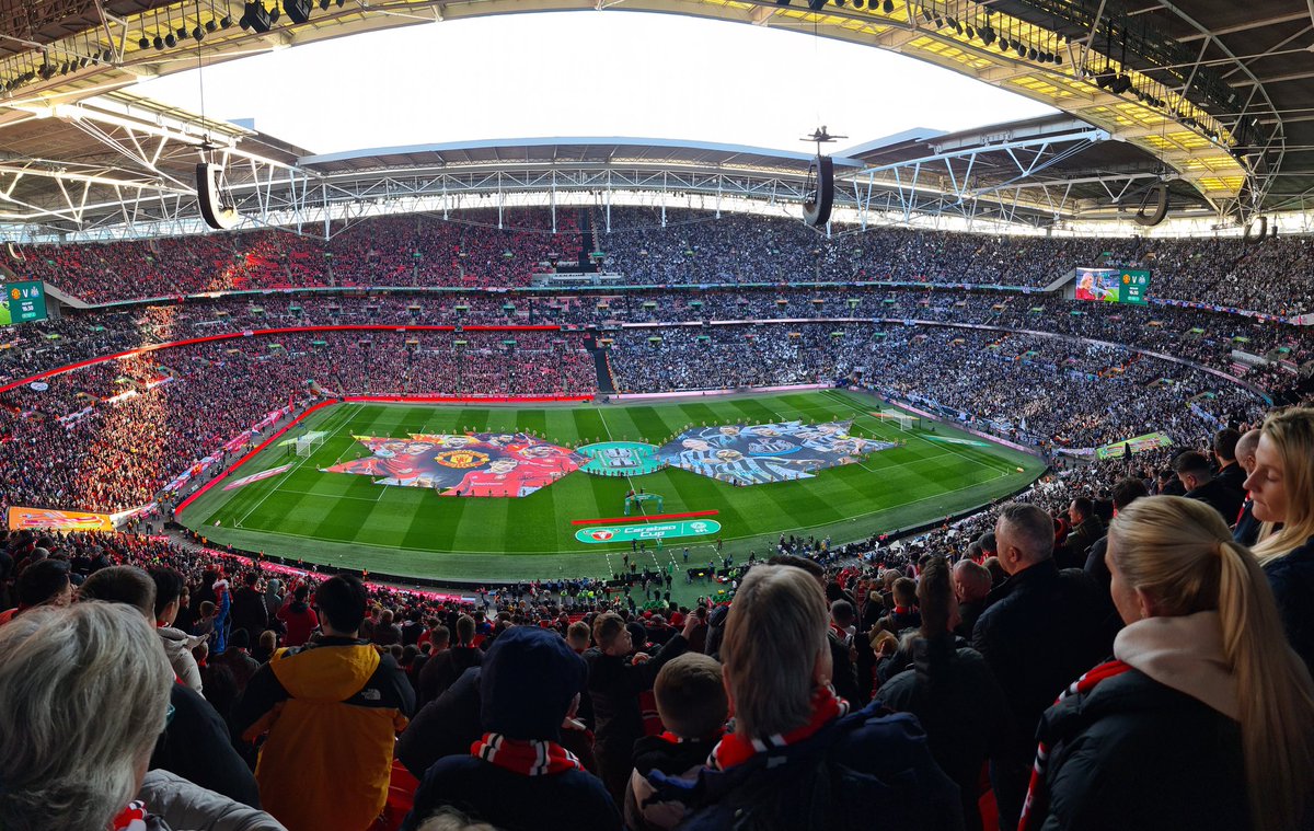 Great day at Wembley, great result, but a massive shout out to the Newcastle fans who were incredible. At least 80,000 travelled apparently, with only 30,000 with tickets. Sone support that.