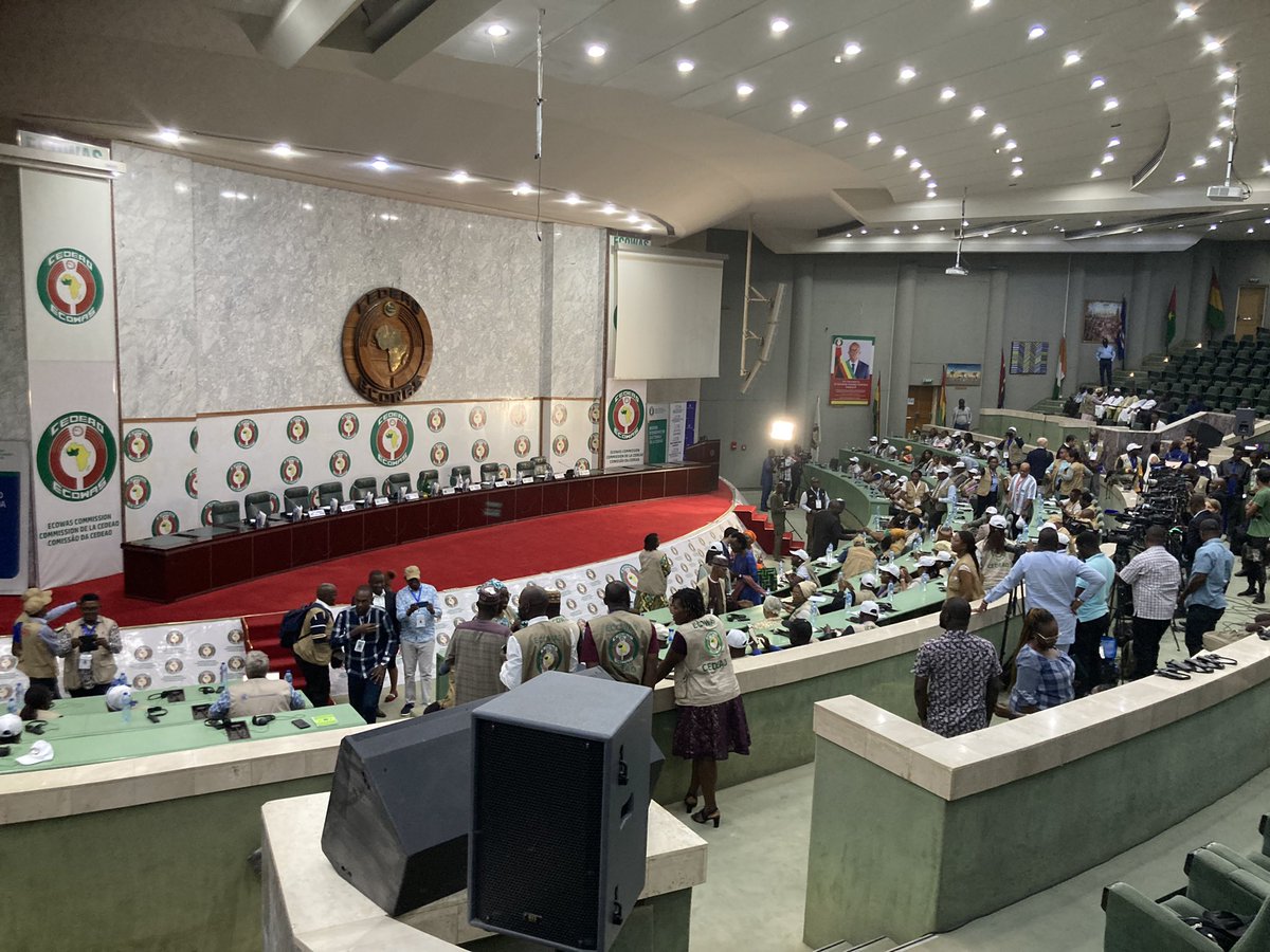 Awaiting the Joint Preliminary Declarations and Press Conference by <a href="/ECOWAS/">ecowas</a> <a href="/_AfricanUnion/">African Union</a> and <a href="/Commonwealth/">Cmmnwlth</a> Election Observation Missions