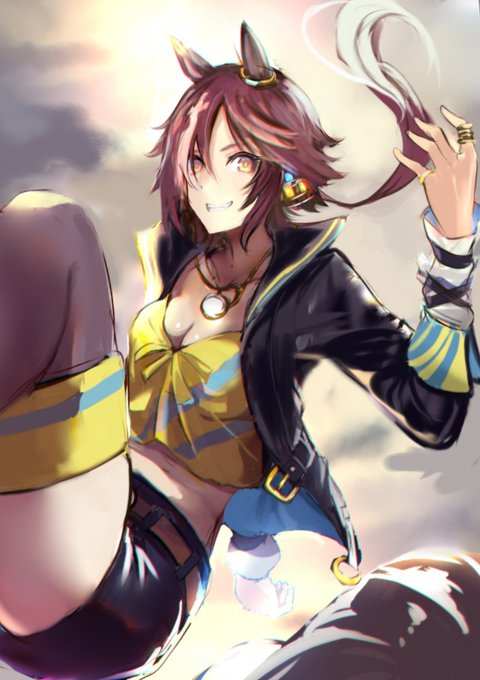 昔描いたウォッカの絵を少し修正した
#ウマ娘 