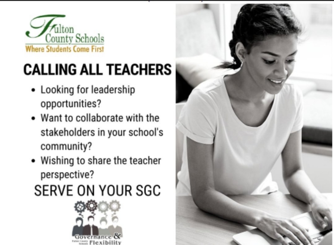 Teachers! Declare Candidacy to serve on your school's SGC! #jointhejourney
