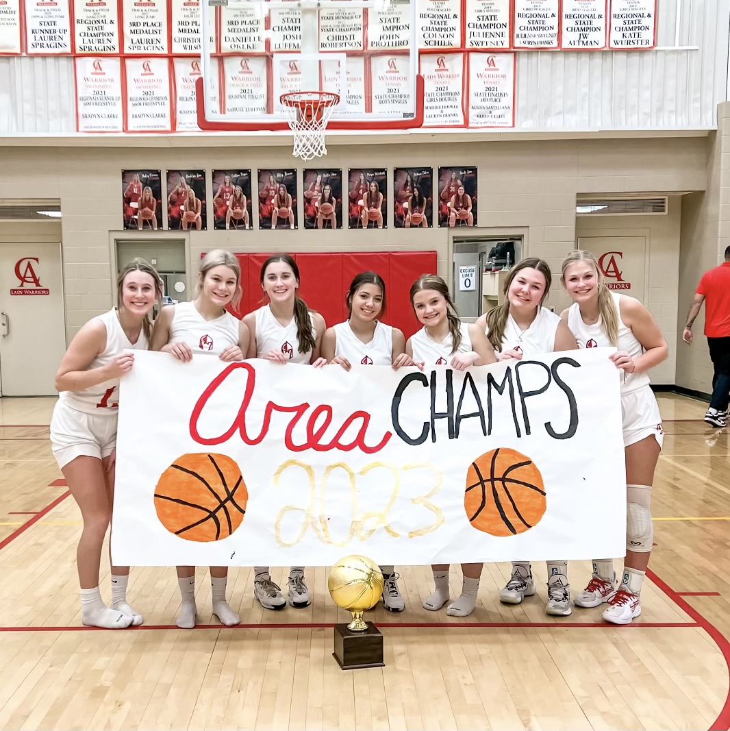 CAwarriors's tweet photo. ๐ด๐AREA CHAMPS๐๐ด
Congrats, Lady Warriors! On to Regionals next. Letโs, GO!
#CAbasketball #CALadyWarriors https://t.co/Qundiu0vVj