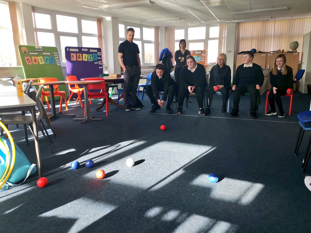 #NAInclusion 💛🖤

Great to get Lunchtime Boccia started in <a href="/KilwAcadSSR/">KilwAcad SSR</a>, carrying on from our taster session at <a href="/InverclydeNSTC/">Inverclyde NSTC</a> residential.

Massive thanks to <a href="/AllwynCrawford/">Promoting Inclusion Through Sport</a> for her support in SSR throughout the day.

<a href="/Kilwinning_Acad/">Kilwinning Academy</a> <a href="/audreynolan/">Audrey Sutton</a> 

#NAActive